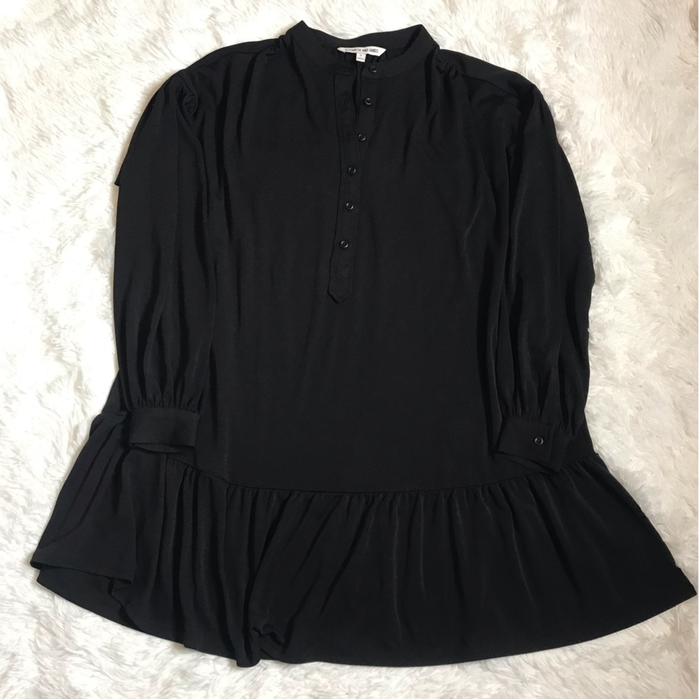 Elizabeth And James Black long sleeve mini dress size small